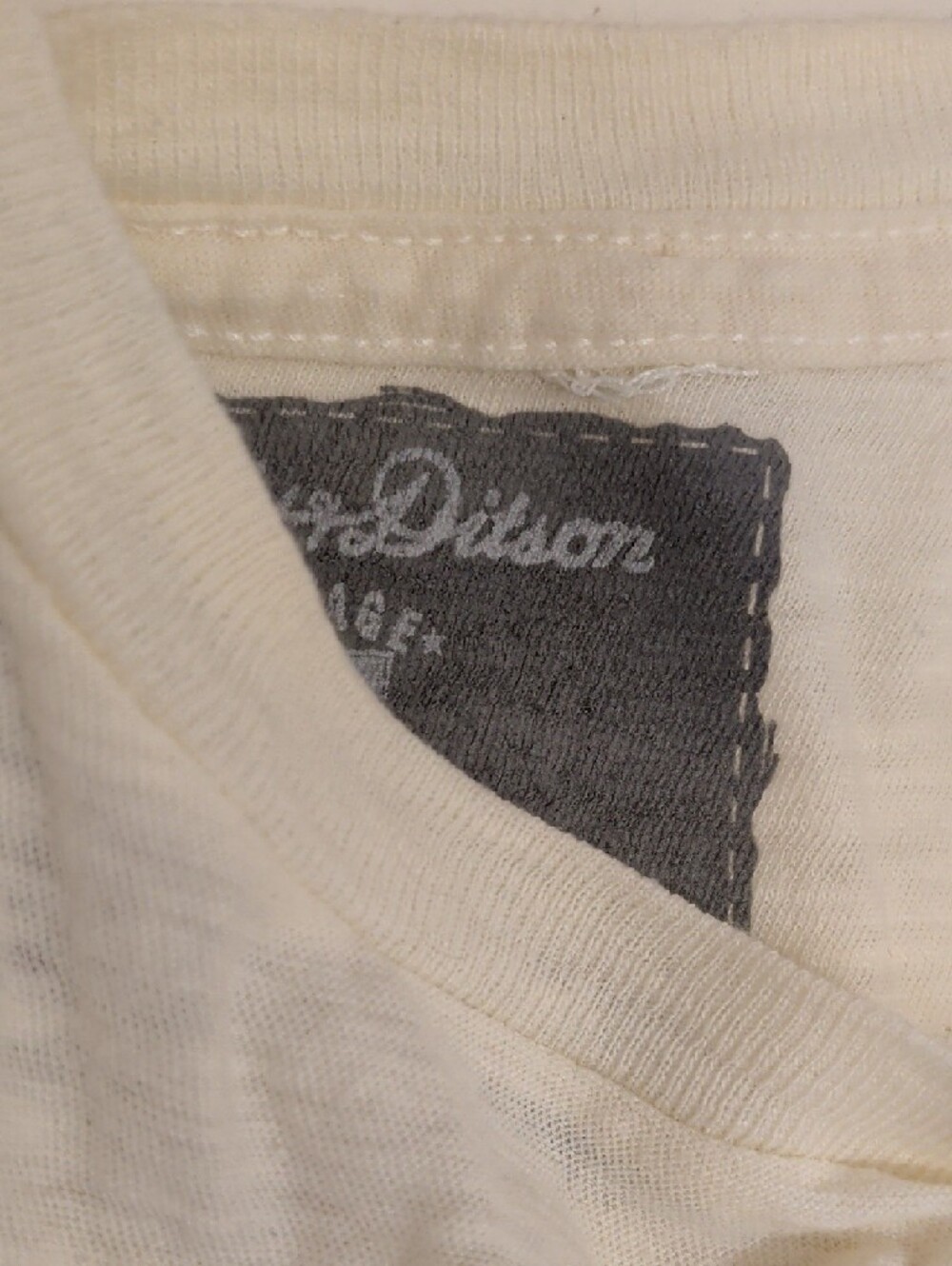 NHL Hartford Whaler's Hockey Team T Shirt Wright & Ditson Cream Tee 100% Cotton - Picture 7 of 7
